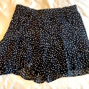 Polka dot flutter skirt